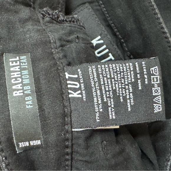 Kut Fab Ab Mom Jeans Black Size 4 - Picture 9 of 9